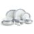 CELLO Aurum Imperial Plus Series Opalware Dinner Set of 33 Pieces for Family of 6 | Bone-Ash Free & Leadfree Opal Glass Microwave & Dishwasher Safe Crockery Plates & Bowls Set for Daily Use & Gifting