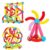 Amazon Brand – Jam & Honey Magplay Roundle|96-Piece Magnetic Sticks and Blocks Building Set – Educational Stem Toy for Toddlers (3+ Years) – Montessori Learning and Construction Blocks Kit,Multicolor
