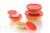 Clazkit Round Plastic Storage Jars Containers Set for Kitchen | BPA Free Leak Proof Food Grade Material Multicolour | Set of 5-2500ml | 1400ml | 800ml | 450 ml | 250ml