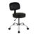 AmazonBasics Height Adjustable Office/Bar/Kitchen Stool with Back Cushion in Black (Leather Upholstery)