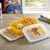 Nayasa Ninja 2 Compartment BPA-Free Plastic Lunch Box for Kids Boys | Transformer Print | Leak Proof Push Lock | Yellow