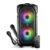 pTron Fusion Party 40W Karaoke Bluetooth Party Speaker with 3M Wired Microphone, Punchy Sound, Vivid RGB Lights, 6Hrs Playtime & Multiple Play Modes BT5.0/TF Card/SD Card/USB (Jet Black)
