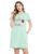 Clovia Women’s Cotton Printed Short Night Dress (NS1209H11_Green_3XL)
