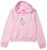 Cloth Theory Girl’s Cotton Hooded Neck Regular Fit Sweatshirt (CTKD_WI_SWHD_GL053_Pink_13 Years-14 Years)