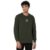 Spykar Men Rifle Green Blended Slim Fit Full Sleeve Round Neck Plain Casual Sweatshirt