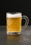 TIENER Italian Premium Glass Beer Mug | Pack of 1, 420ml | Beer Glasses Serve Ales and Lagers, Freezer Beer Mugs for Birthdays, Housewarming Parties (1, Design Beer Mug 420ML)