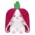 Amazon Brand – Jam & Honey Reversible Carrot Strawberry Bunny Plush Toy | Zipper | Cute Stuffed Animal | Rabbit Soft Toy |Age 3 Years and Above