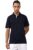 Reebok Men’s Geometric Fitted Polo Shirt (HT9287_VECNAV S)