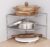 PEXMON Utensil Kitchen Rack Steel Stainless Steel Multipurpose Kitchen Corner Shelf Rack Stand