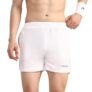 HEAD HPS-1115 Badminton Shorts for Mens | Material: NS Lycra | Size: 2X-Large | Color: White