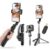 HOLD UP 1-Axis Handheld Gimbal Stabilizer for Smartphone with Extendable Bluetooth Selfie Stick and Tripod, Multifunction Remote 360 Degree Automatic Rotation, for iPhone/Android
