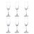 CELLO Elegance Glass Champagne Tumblers, Set of 6, 210ml Each, Clear