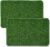 STATUS Artificial Grass Door Mat(Green, Small, Pack of 2)
