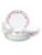 Cello Imperial Red Rose Fantasy Opalware Dinner Set, 19 Pieces, White