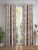 Cortina 2 Piece Abstract Design Panel Eyelet Polyester Window Curtains – 5 Feet, Brown