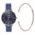 Sonata Poze Quartz Blue Dial Blue Metal Strap for Women-SP80080KM01WF