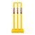 DSC Plastic Cricket Stump Set with 3 Stumps, 2 Bails and 1 Base, Size-Mens, Color – Yellow