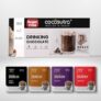 COCOSUTRA Sugar-Free Drinking Chocolate Mix | 20 Single-Serve Sachets (20g Each) | 4 Flavours x 5 Sachets Each – Swiss Vanilla, Mocha, Caramel & Hazelnut | Zero Sugar | Low Carb | Sweetened with Stevia & Erythritol | Gluten Free & Vegan | Enjoy Hot or Cold | 400g