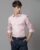 LEE Men Solid Casual Pink Shirt