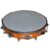 Sai Musicals Tambourine/Kanjira/Dafali Hand Percussion Musical Instrument Fibre Daffli – Orange-2 – With head