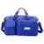 Amazon Basics 23L Travel Duffle Bag | Water-Resistant Oxford Fabric | Wet & Shoe Compartment | Multi-Pockets for Organized Storage | Detachable Shoulder Strap & Handles | for Gym, Travel (Blue)