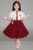 Tisha Fashions Girls Below Knee Party Dress(Maroon, Fashion Sleeve)