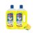 Tri-Activ Double Strong Disinfectant Floor Cleaner | Half Cap Only | 10X Cleaning with 99.9% Germ kill | Citrus Fragrance – Pack of 2 (1000ml x 2 Units)