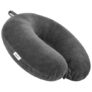 zaxty Soft Fibre Filled Neck Pillow for Car, Train, Flight Travel, Neck Support Rest Pillow with Attachable Snap Strap | Pack of 1