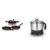 Pigeon Aluminium Cookware Set With Lid And Kettle (Kettle -1.2L)