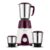 Bajaj Rex Mixer Grinder 500W|Mixie For Kitchen With Nutri-Pro Features|3 SS Mixer Jars For Heavy Duty Grinding|Adjustable Speed Control|Multifunctional Blade System|2 Year Warranty By Bajaj|Purple