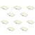 Polycab 6W LED Panel Light Scintillate Edge Slim Square Smart Offers Bright Lumination Long Lifespan No Harmful Radiation (Warm White, 3000K, 10 PCS, Cut Out: 3.93 inches)