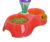 Sage Square 2 in 1 Anti Slip Food Bowl with Water Bowl for Dog/Cat/Puppy/Kitten and Other Pets (Red)