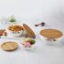 Larah by Borosil Oak Fluted Series Opalware Dinner Set | 66 Pieces for Family of 6 | Microwave & Dishwasher Safe | Bone-Ash Free | Crockery Set for Dining & Gifting | Plates & Bowls | White