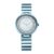 Titan Quartz Analog Blue Dial Stainless Steel Strap Watch for Women-NS95162QM02