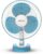 BAJAJ Crest Neo 400 mm 3 Blade Table Fan(Fiji Blue & White | Pack of 1)