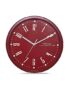 French Connection Stylish Analog Wall Clock for Home Hall Living Bedroom Kitchen with Maroon Dial – Size: 12 Inches – FCWC03-B