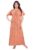 Fabme Women’s Cotton Printed Maxi Nighty (NW0225LOR_Light Orange_Free Size)