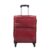 VIP Essencia Durable Polyester Soft Sided Cabin Luggage Spinner Dual Wheels with Quick Access Front Pockets (Cabin, 55cm, Red)