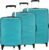 Kamiliant by American Tourister TRIPRISM SPINNER 3PC AQUA Cabin & Check-in Set 4 Wheels – 30 inch