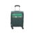 Aristocrat Commander 55Cms Premium Polyester with PVC Coating Soft Sided Cabin Size 4 Wheels Small Green Speed_Wheel Suitcase
