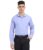 Scott International Men’s Solid Regular Fit Full Sleeves, Wrinkle Free Fabric with Laser Cut Collar Shirt for Formal & Casual Wear Shirts for Men, Mens Shirt Blue