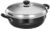 Amazon Brand – Solimo Hard Anodised Aluminium Kadhai with 2 Idli Plates | Induction and Gas Stove Compatible | Dishwasher-Safe