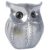 ARTISANS ALLEY Modern Classy Lucky Owl for Home Decor (Pack of 1, Silver)