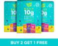 Yogabar 10 g Protein Bar Variety Pack, Gluten-Free, Healthy Snacks(Pack of 18) Protein Bars(900 g, Assorted)