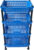 VM BOND Kitchen Rack 4 Layer Multipurpose Shelf Stand Basket Rack Plastic Fruit & Vegetable Basket(Blue)