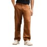 CAHOOT Men Parachute Chino Trousers | Mid-Rise, Side-Elasticaed Stretch | Button, Straight Hem | Solid Twill | Woven Fabric for Casual & Street Wear | Russet Brown