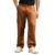 CAHOOT Men Parachute Chino Trousers | Mid-Rise, Side-Elasticaed Stretch | Button, Straight Hem | Solid Twill | Woven Fabric for Casual & Street Wear | Russet Brown