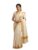 ALLUVY Kuthampully Kerala Kasavu Saree Cotton Plain 2 inch border and Zari | Kerala Saree – Off White KTM-645