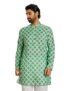 Amazon Brand – Symbol Men’s Mid Length Festive Kurta 37″_SY-A23-MNA-MKT-120_Green1_2XL