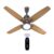 Havells 1320mm Albus Underlight BLDC Ceiling Fan | Remote Controlled, High Air Delivery Fan | 5 Star Rated, Upto 60% Energy Saving, 2 Year Warranty | (Pack of 1, Smoke Brown Wood)